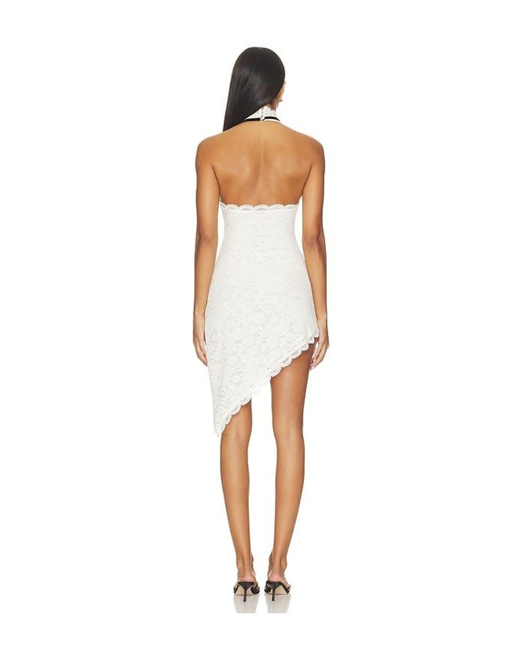 MAJORELLE White Lacelle Mini Dress