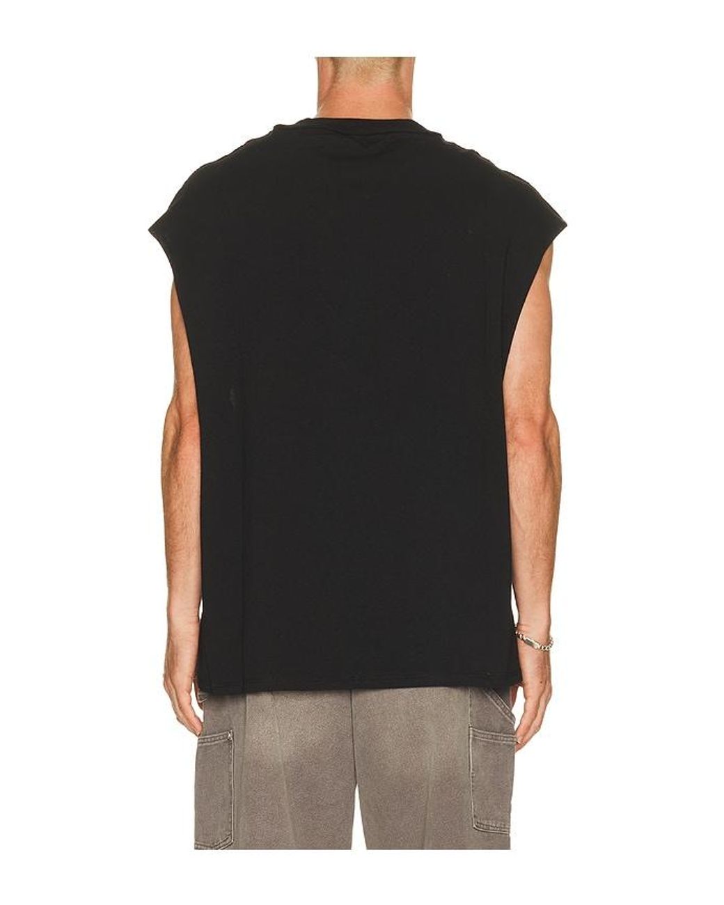 True Religion Red Cut Off Logo Tee for men