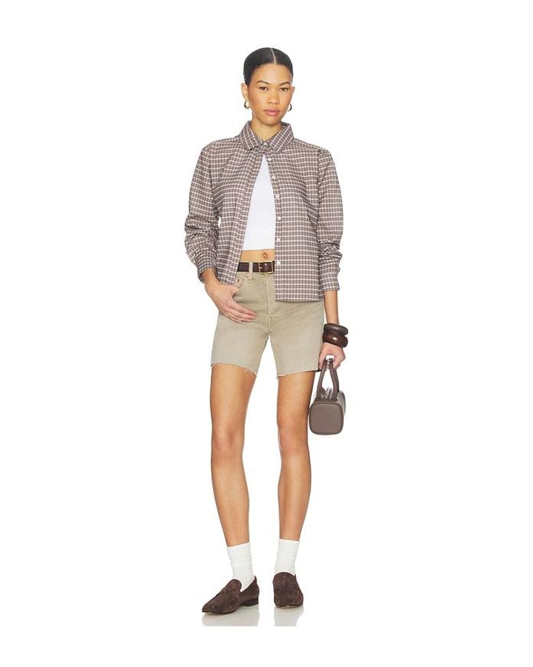 Levi's Natural 501 Mid Thigh Short
