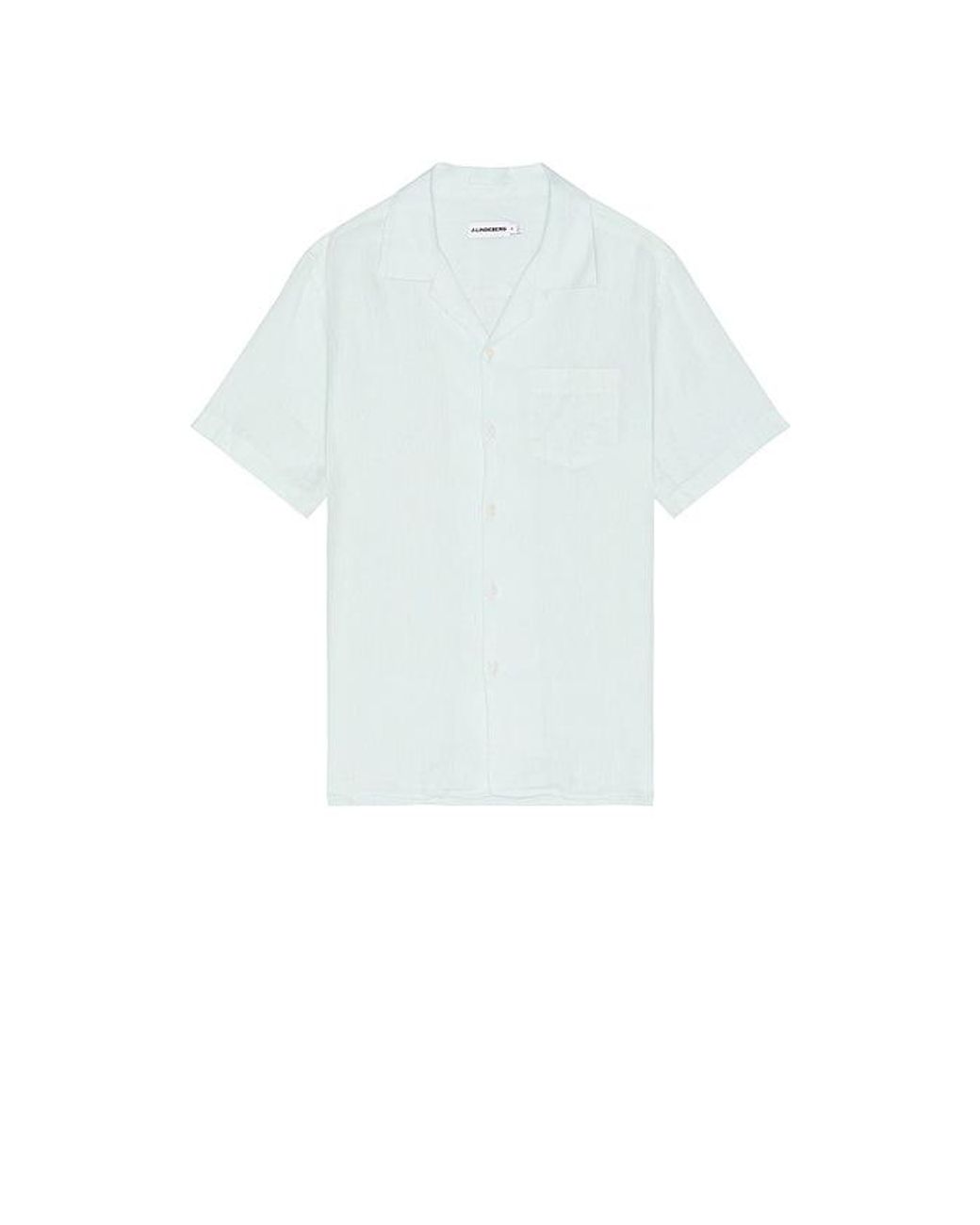 J.Lindeberg White Elio Linen Shirt for men