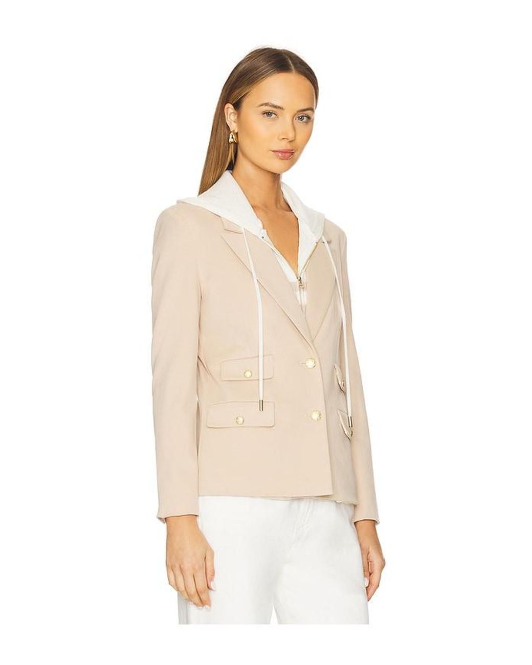 Central Park West Natural Nautical Dickey Blazer