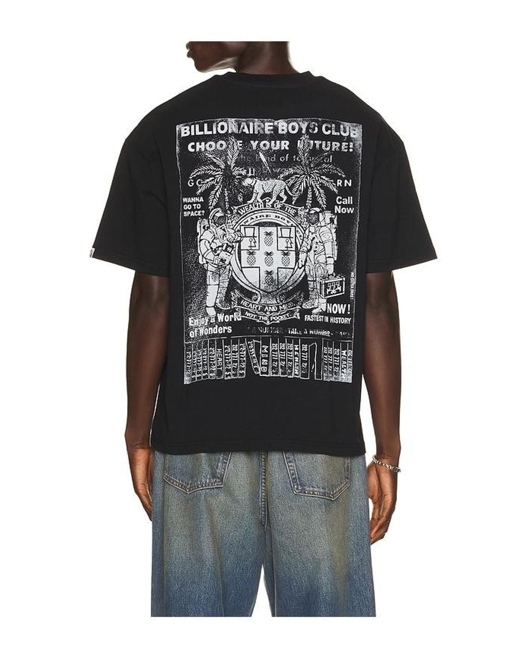 BBCICECREAM Black Call Now Tee for men