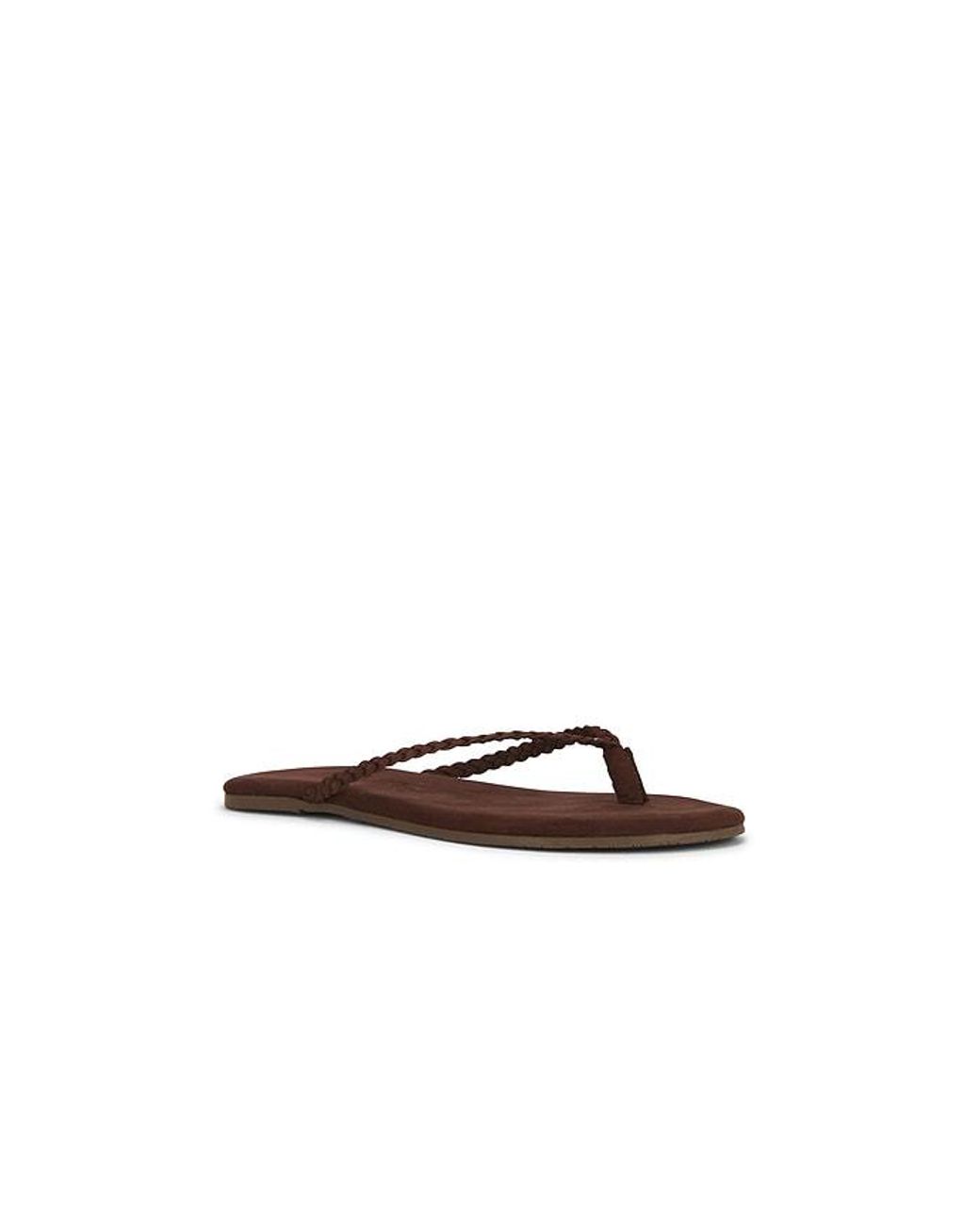 TKEES Brown Lily Braid Sandal