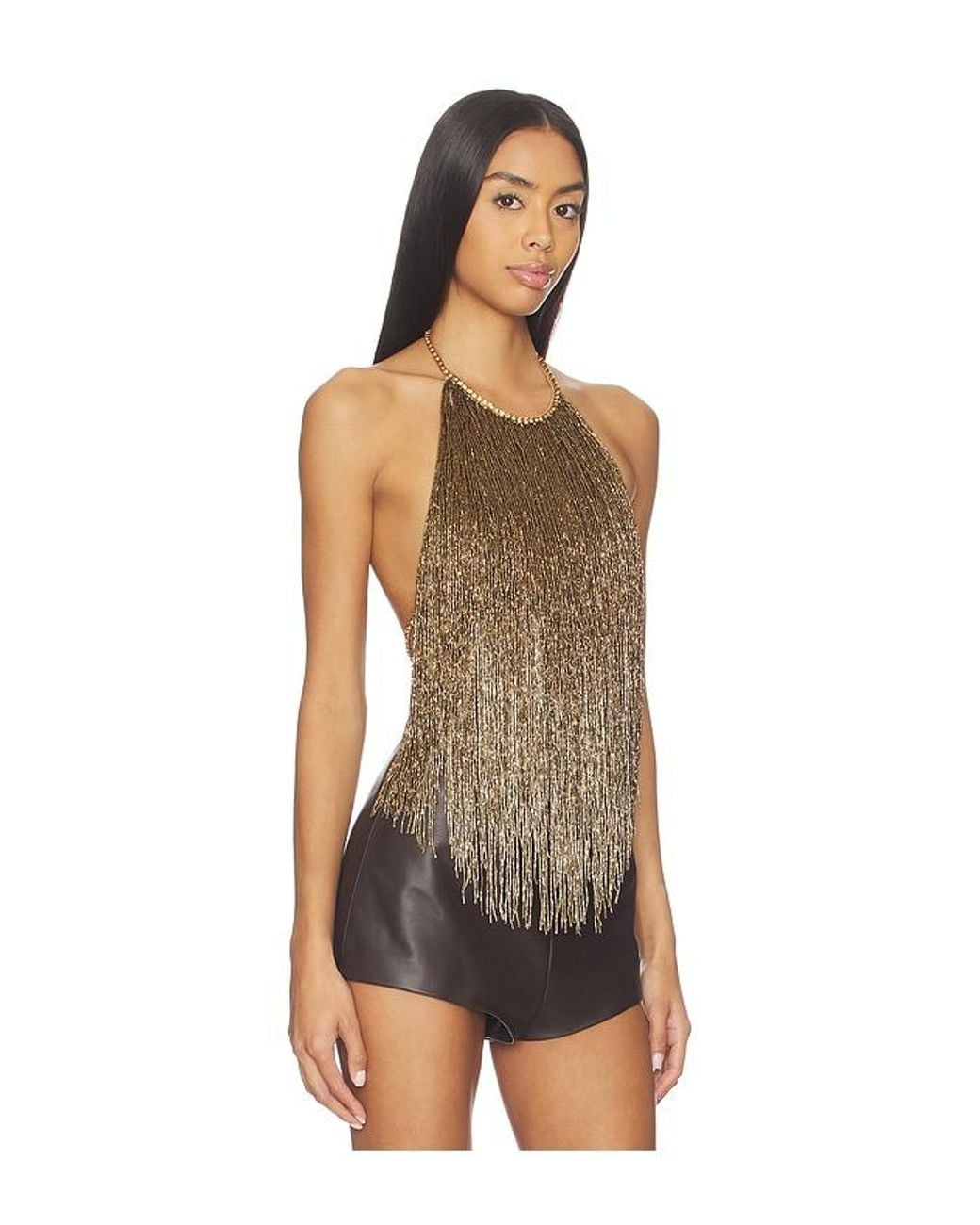 retroféte Multicolor Sable Fringe Top