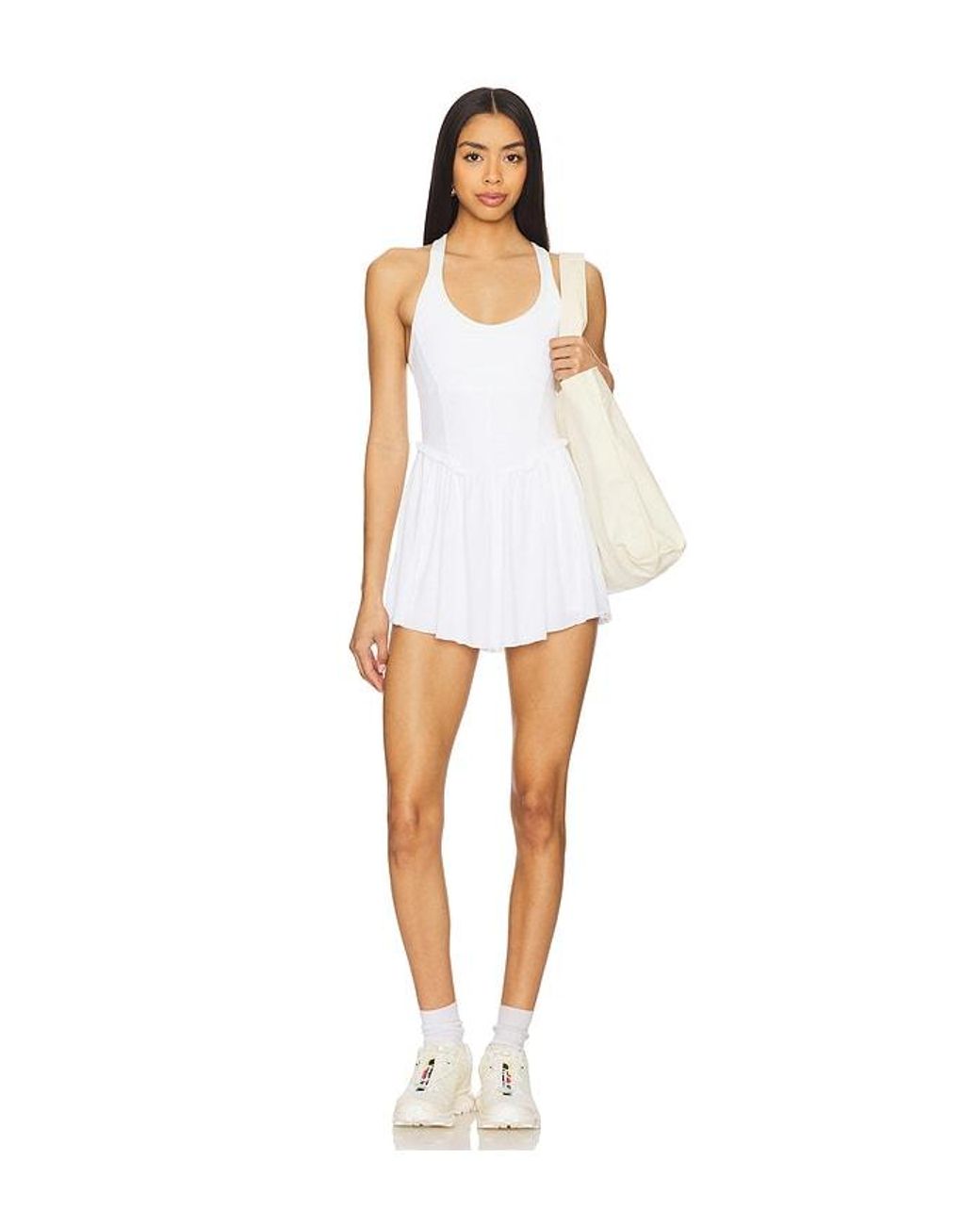 Free People X Fp Movement Smockin Hot Dress in White | Lyst