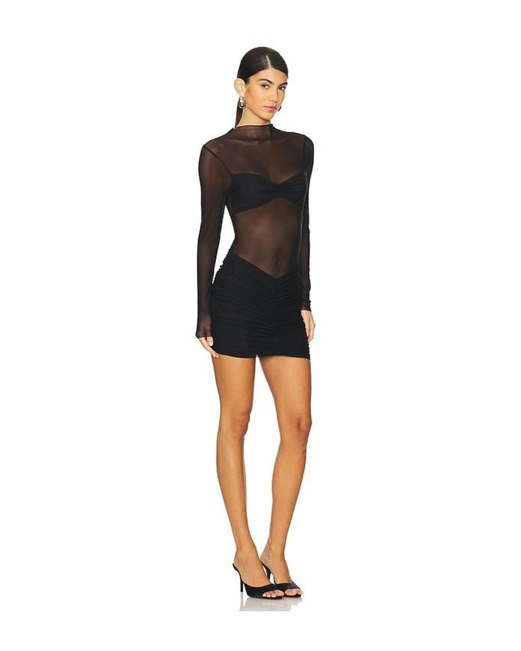 superdown Black Carolina Mini Dress