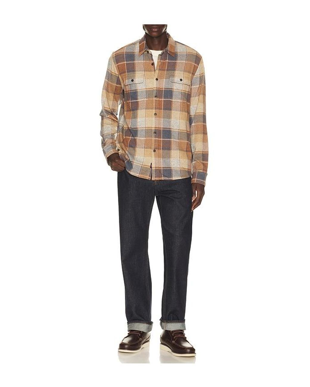 Faherty Brand Blue Legend Sweater Shirt for men