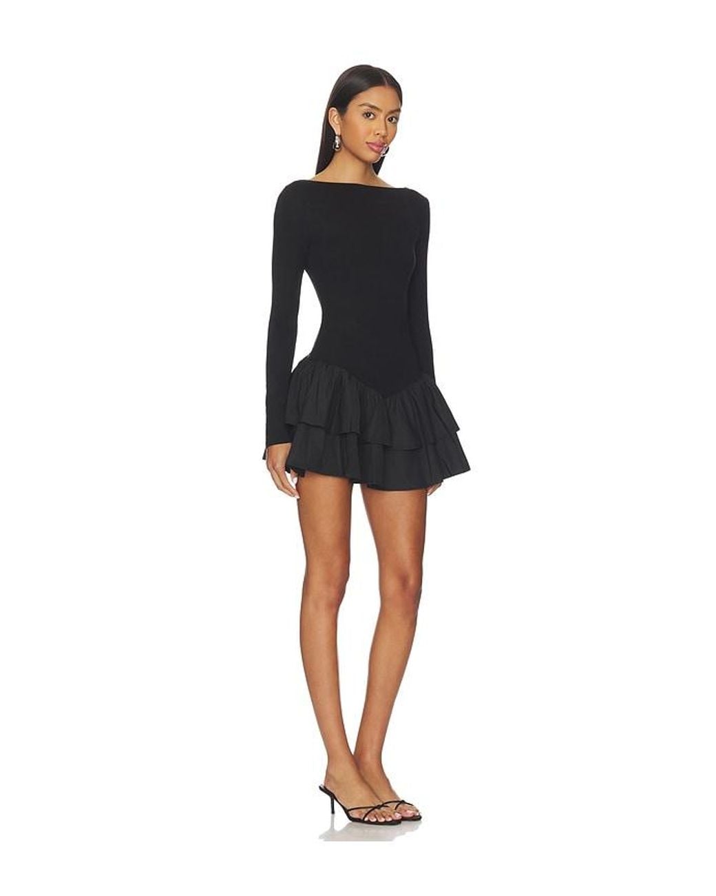 MORE TO COME Black Sabreen Mini Dress