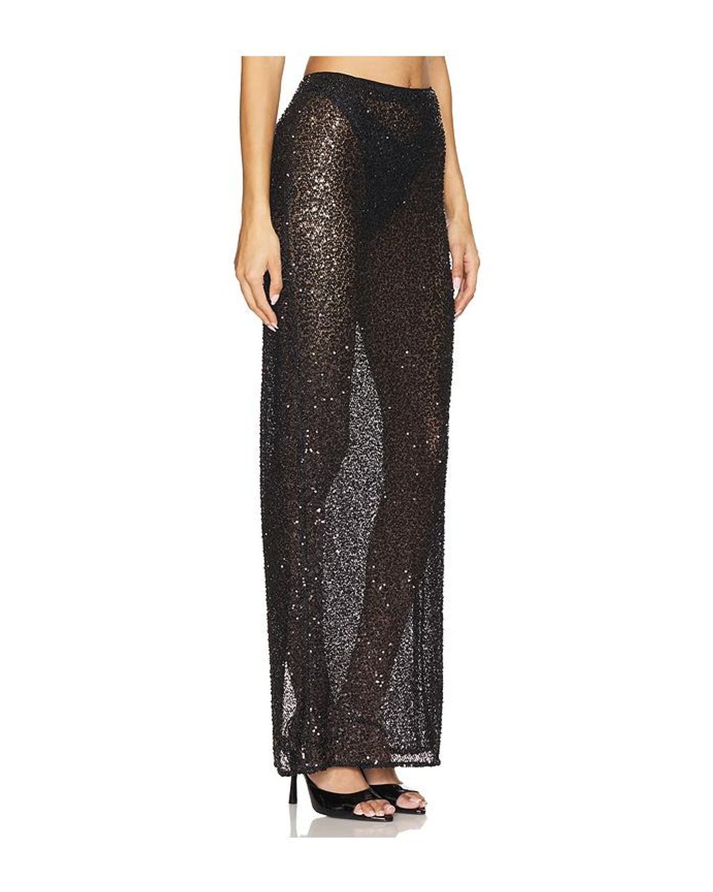 Nbd Black Shanti Maxi Skirt