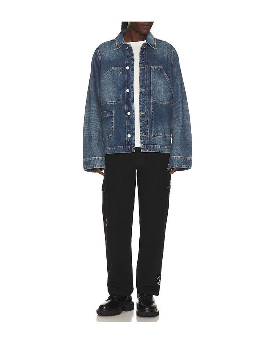 AllSaints Blue Mukesh Jacket for men