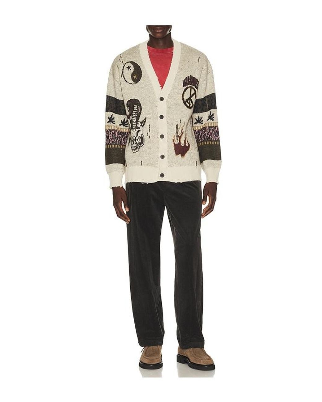 AllSaints Natural Bram Cardigan for men