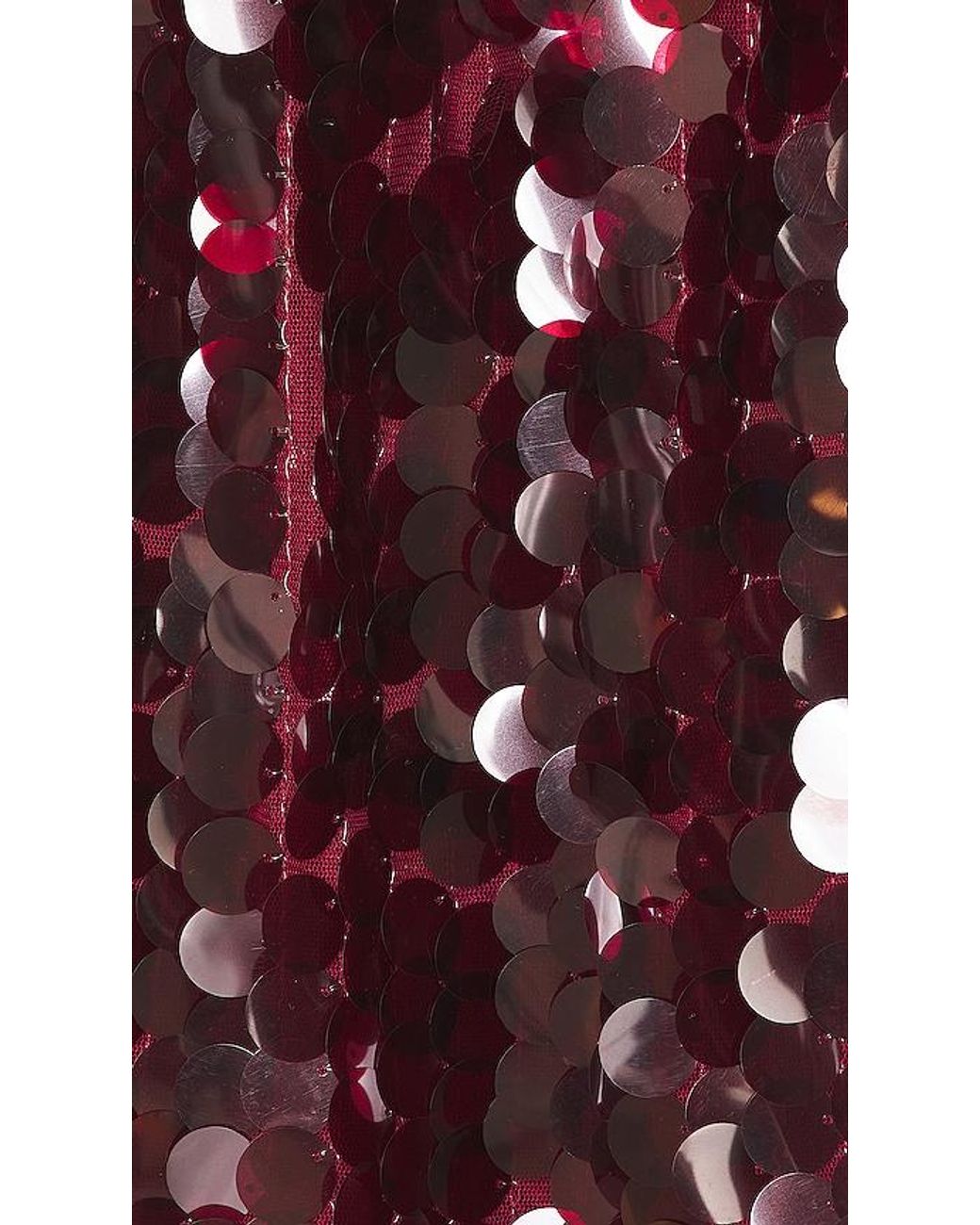 Kim Shui Red Pailette Mini Skirt