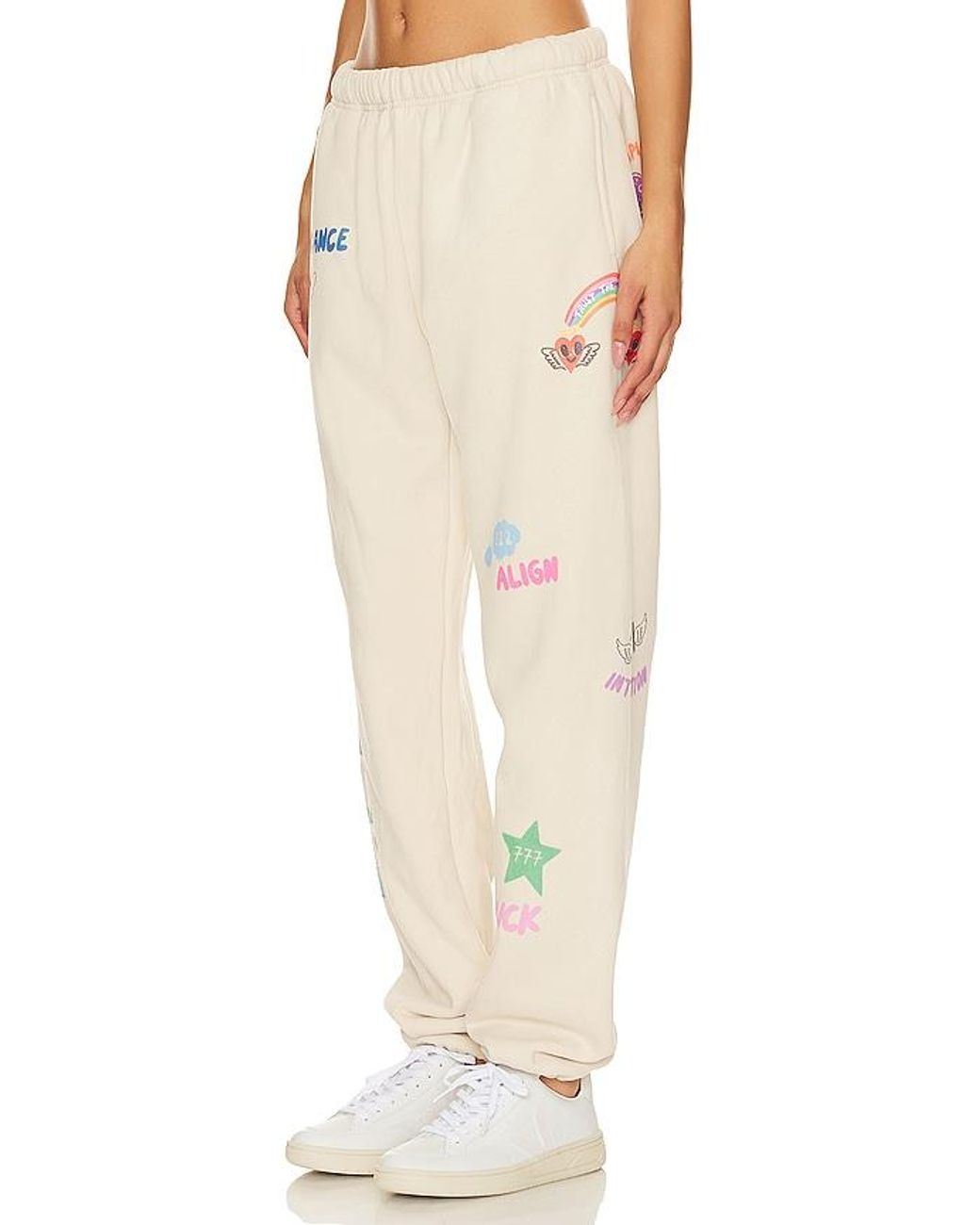 The Mayfair Group Natural Angels All Around You Sweatpants