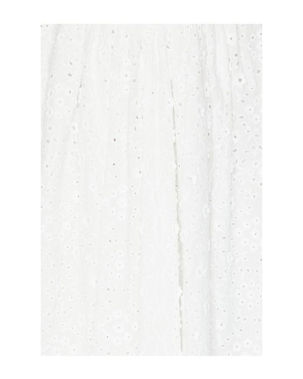 For Love & Lemons White Laura Eyelet Midi Dress