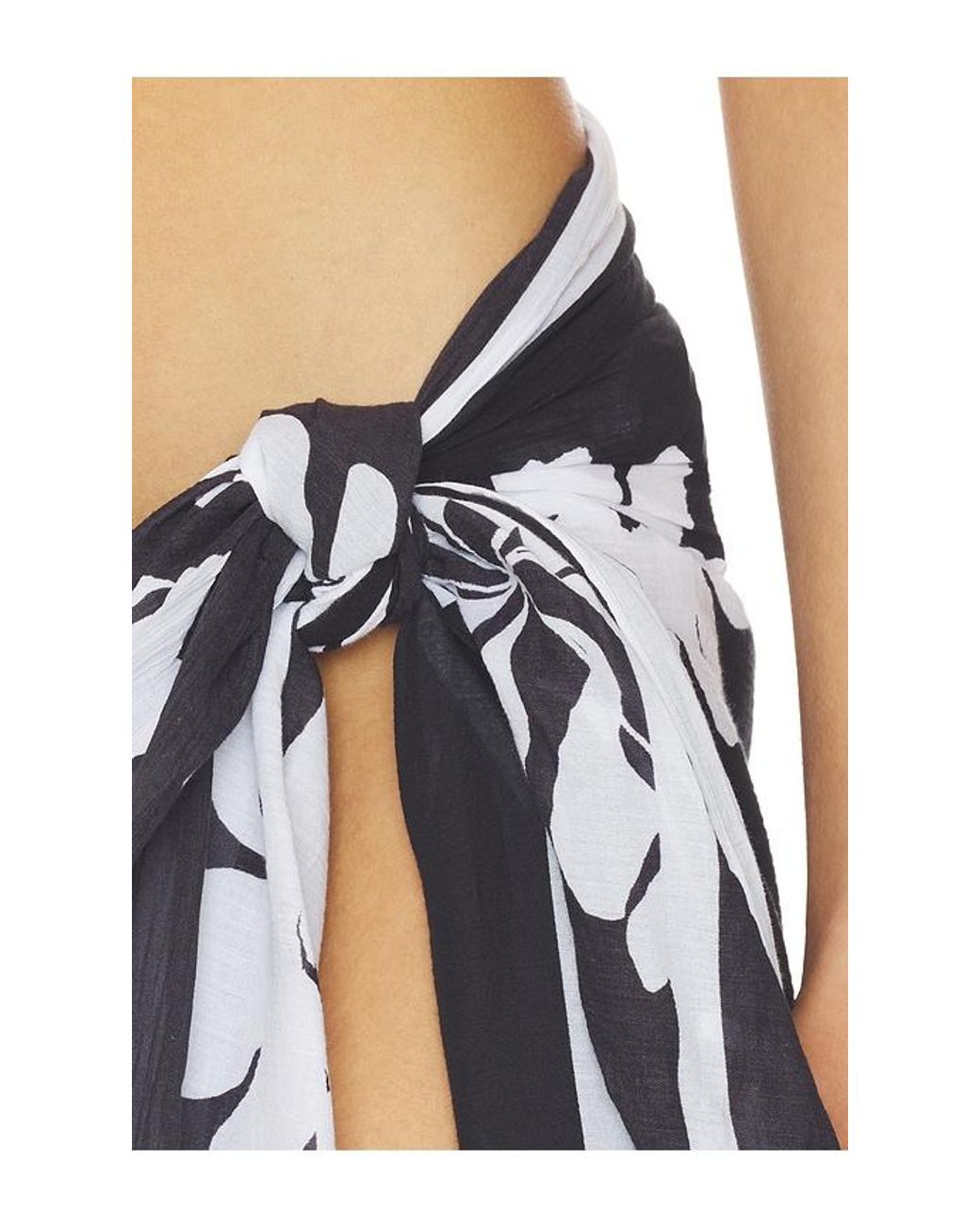 Seafolly Black May Flower Sarong