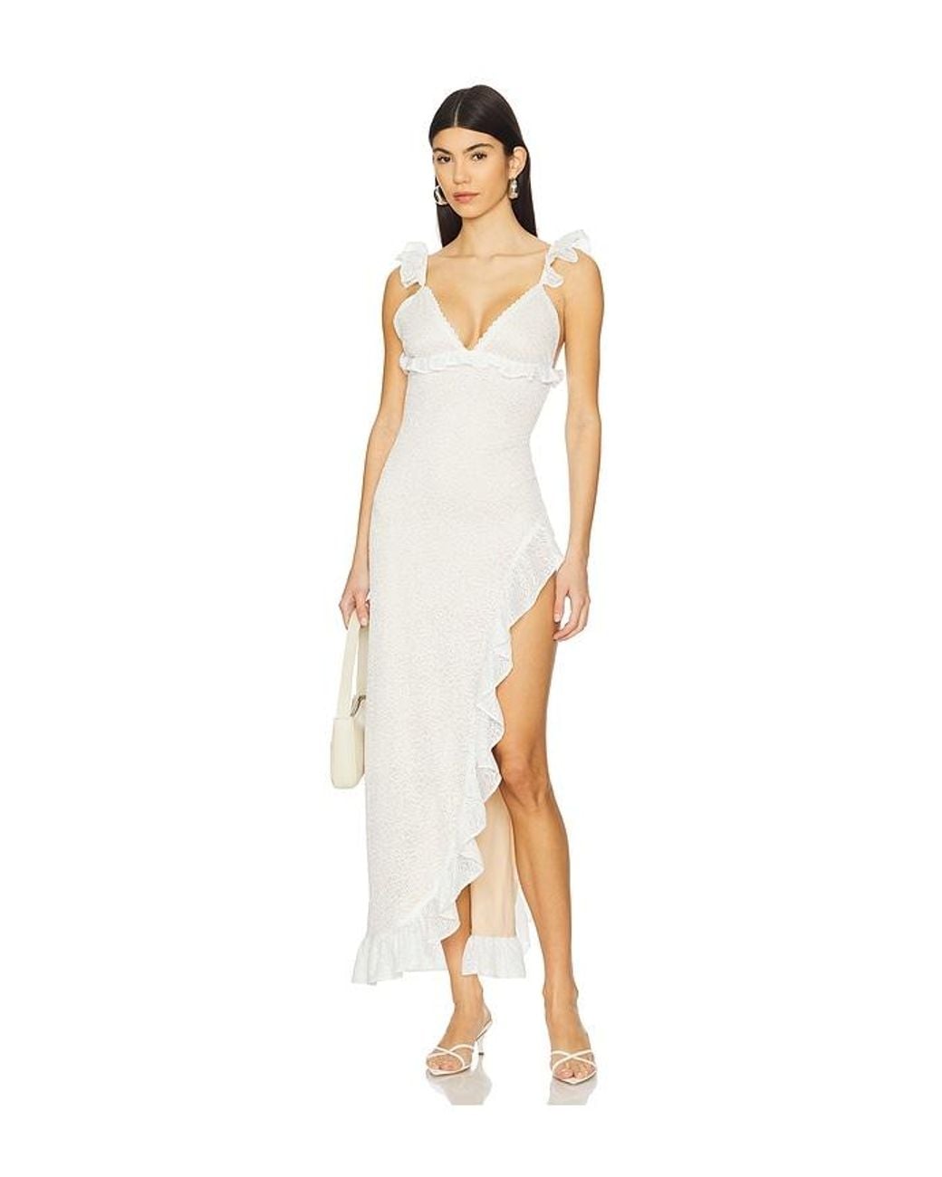 Runaway the Label White Orlean Maxi Dress