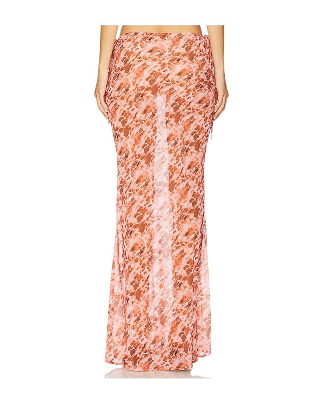 SNDY'S Orange St. Ives Maxi Skirt