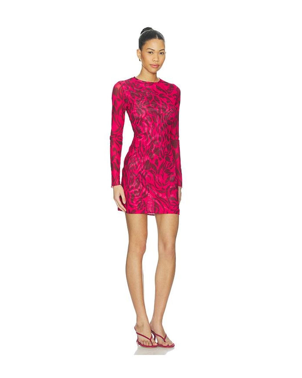 Eywasouls Malibu Red Scarlet Mini Dress