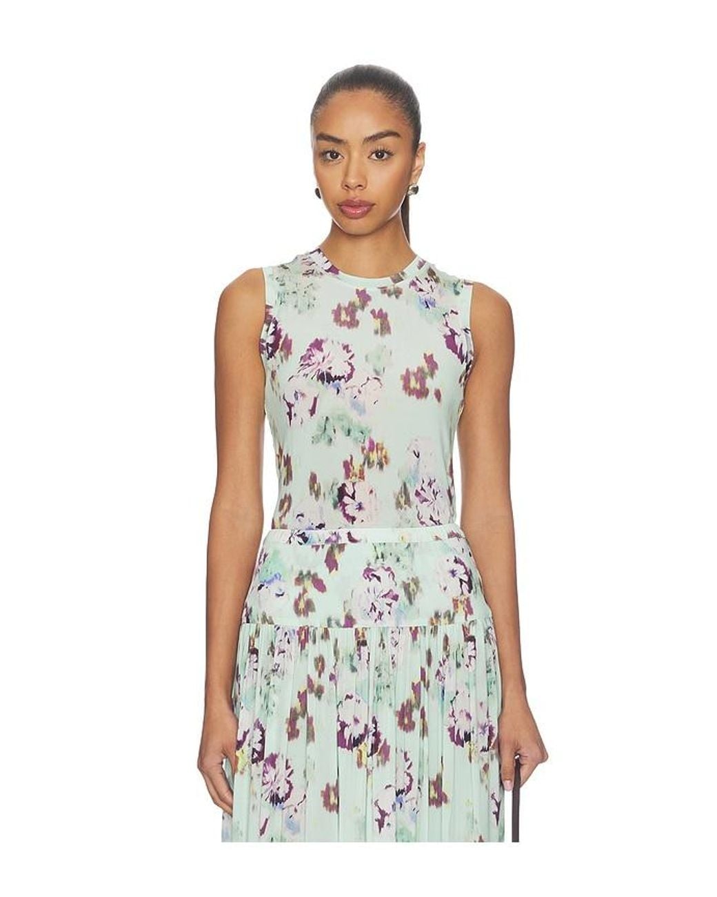 Ulla Johnson White Ines Sleeveless Jersey Top