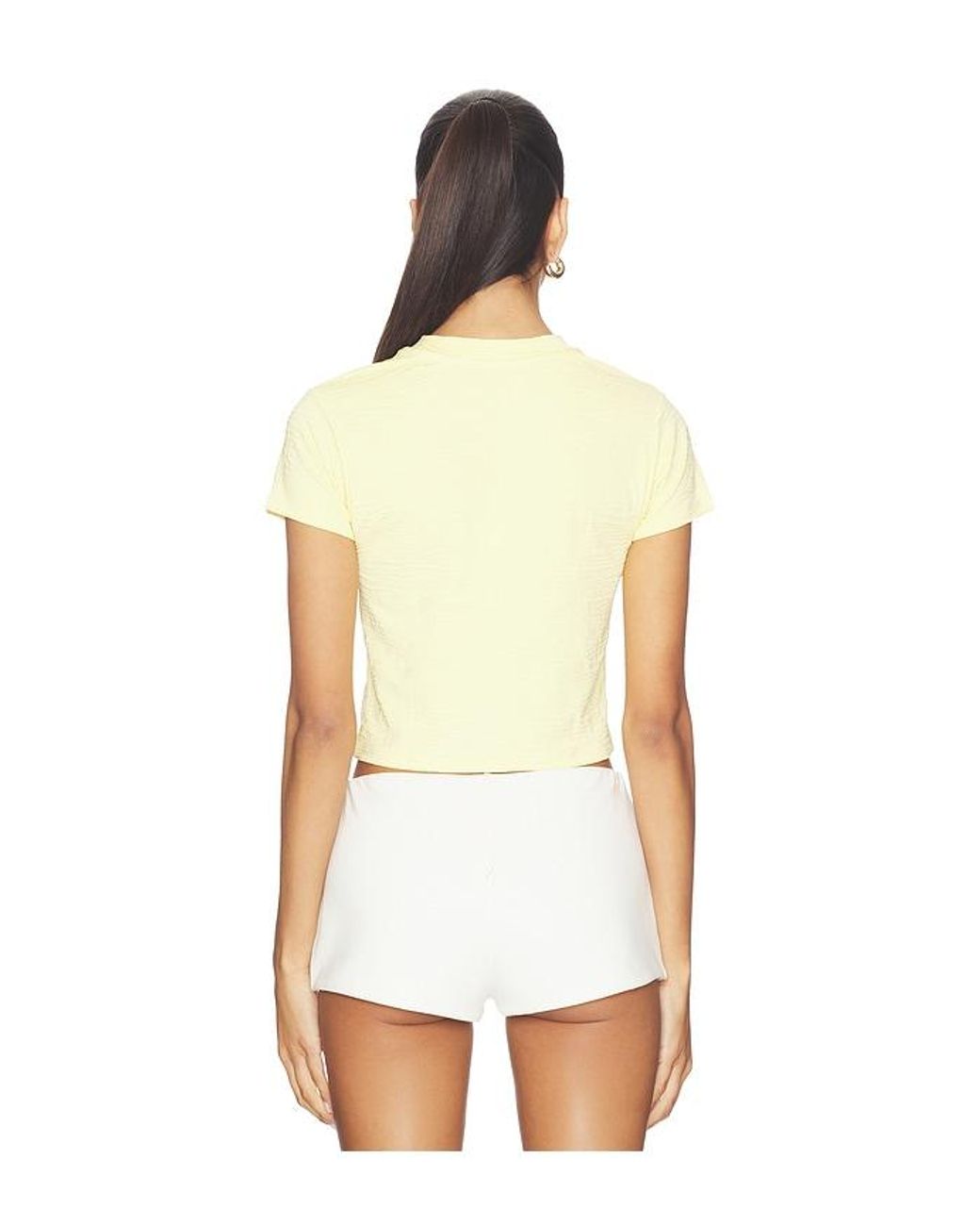 La Porte White Nina Baby Tee