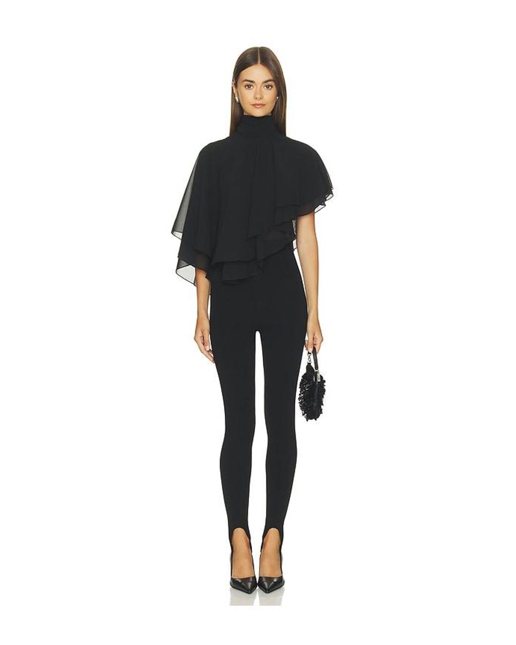 MORE TO COME Black Miles Cape Top