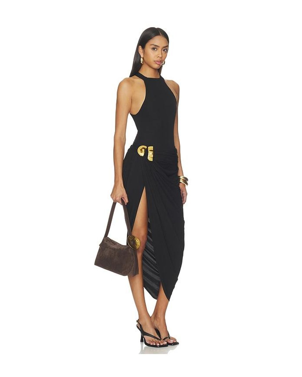 Cult Gaia Brown Preston Shoulder Bag