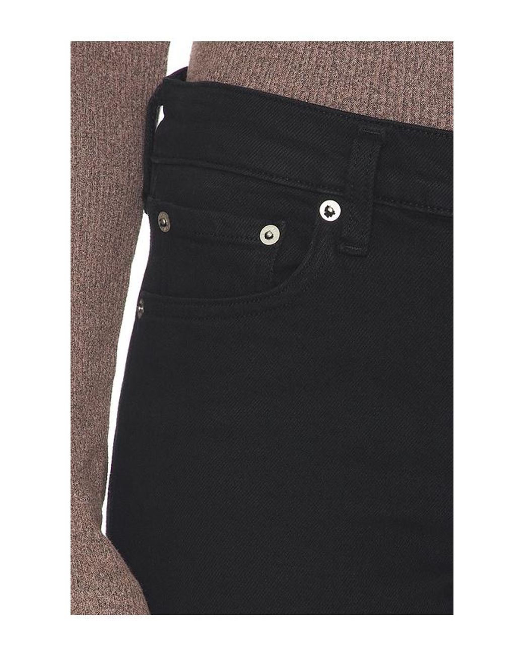 Agolde Black Gerade Low Rise Slim
