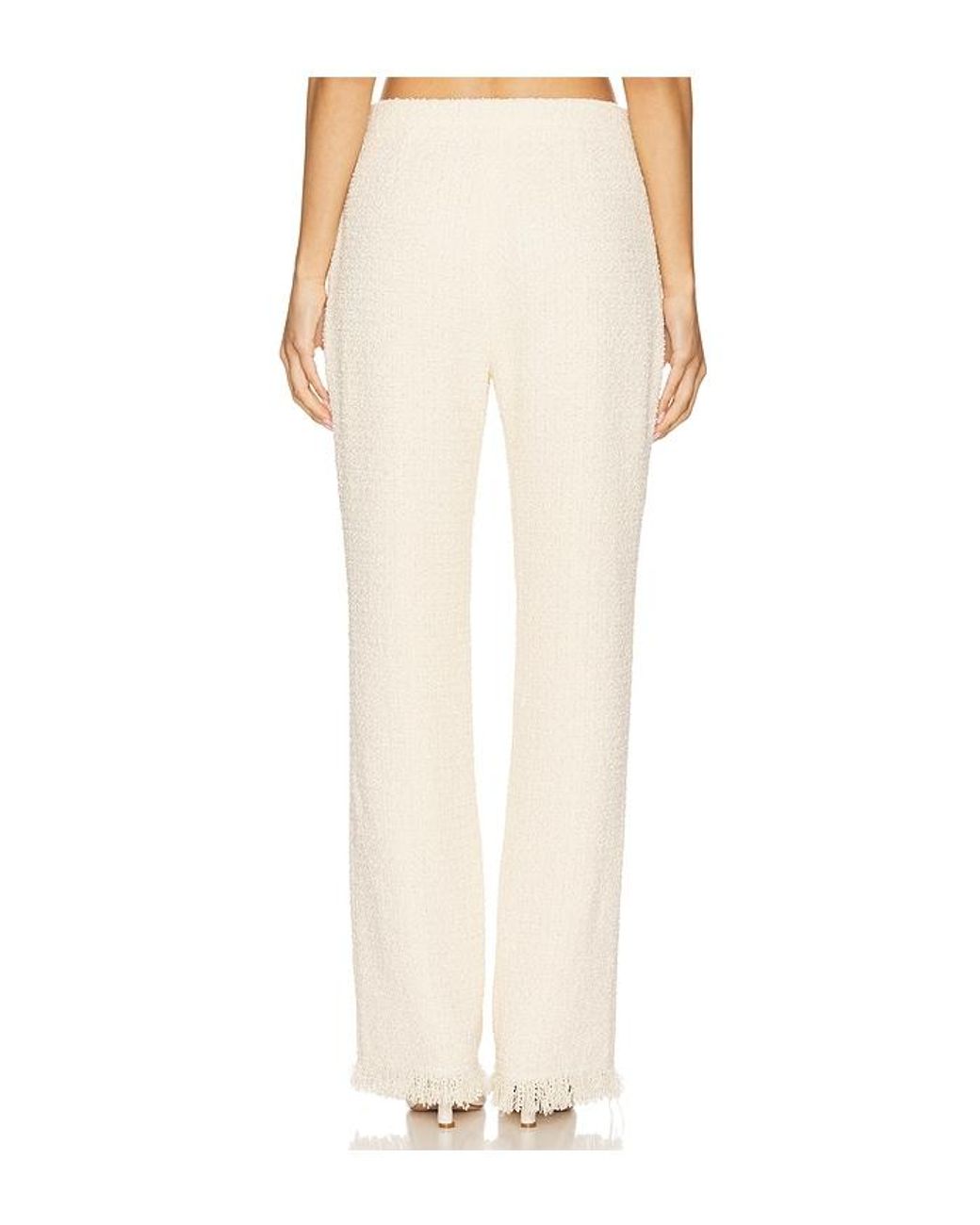 SER.O.YA White Shar Boucle Pant