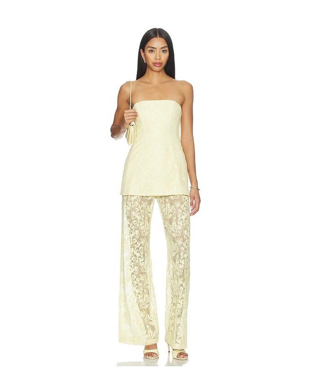 Amanda Uprichard Natural Mariko Pants