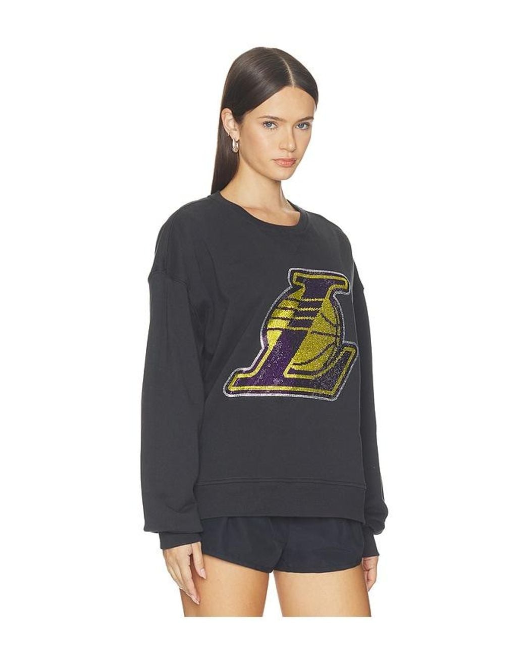 Terez Blue Los Angeles Lakers Marquee Crew Sweatshirt