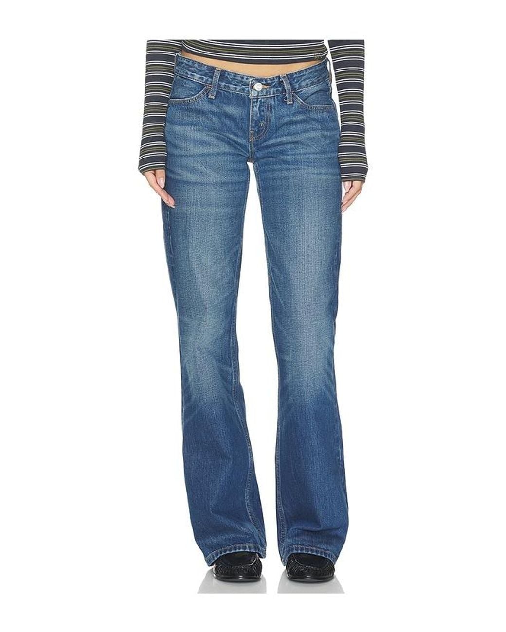 Re/done Blue Woolf Boot Jeans