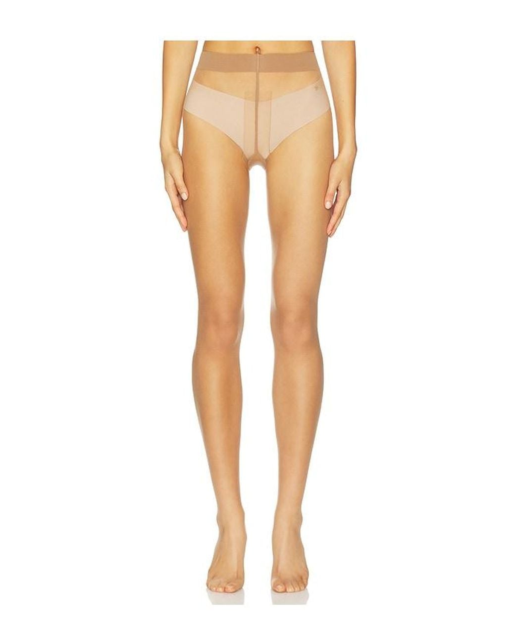 Wolford White Nude 8 Tights