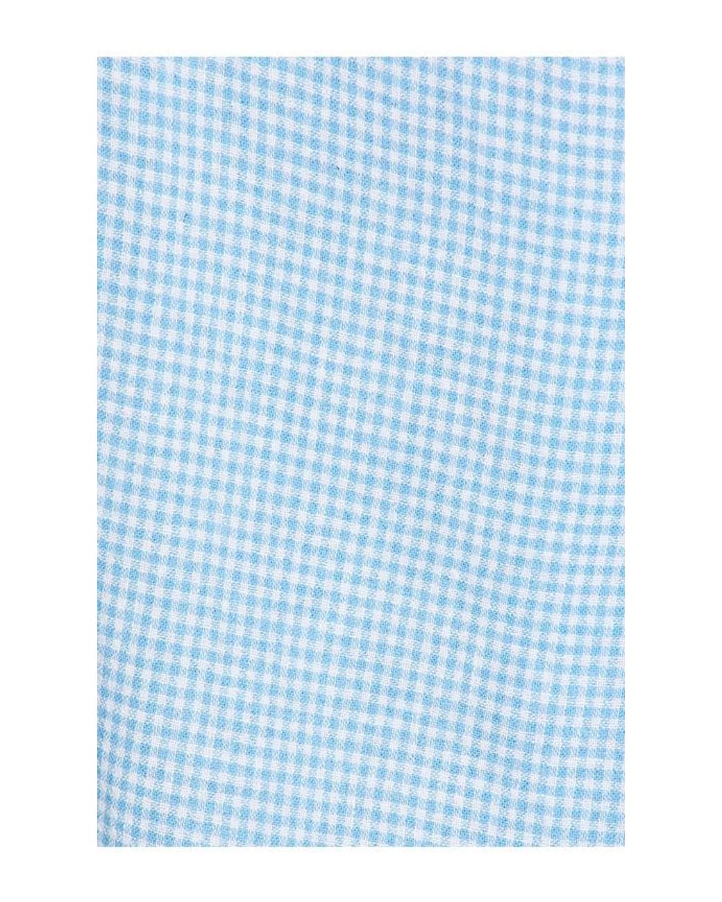 Eberjey Blue Linen Blend Relaxed Sleeve Top
