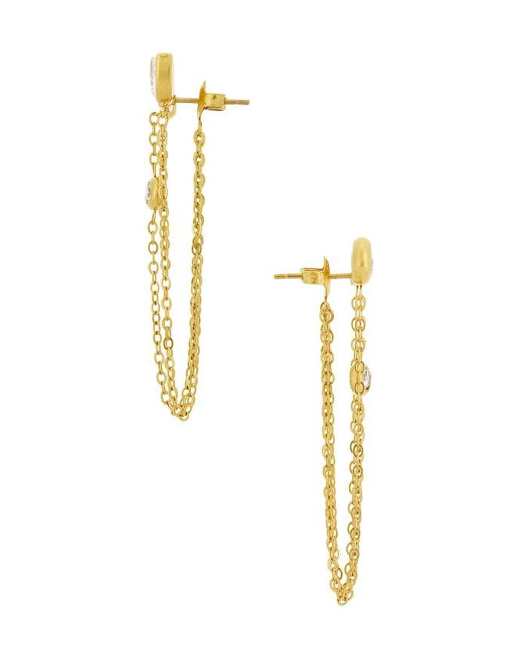 BRACHA White Tate Earrings