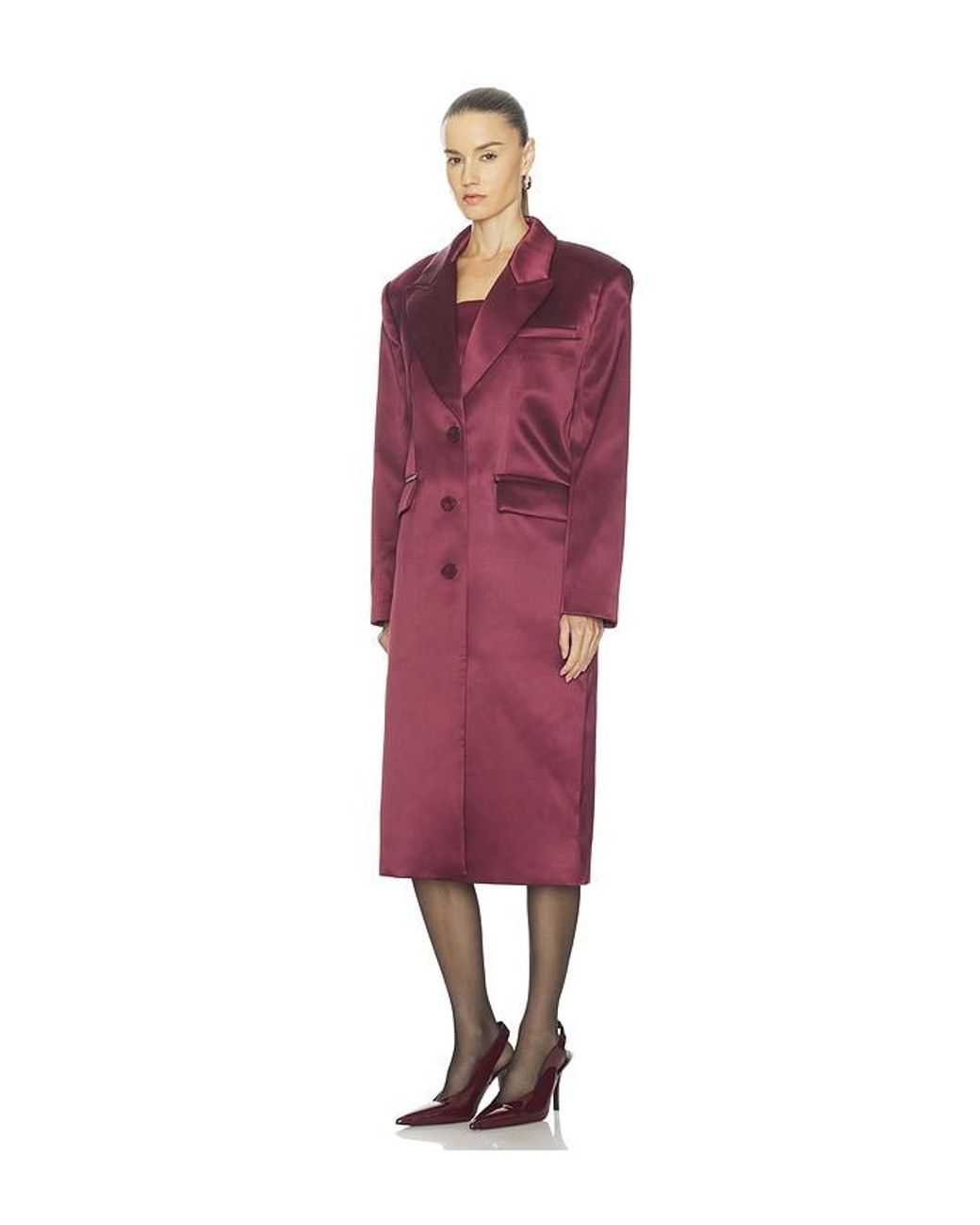 Camila Coelho Red Haliee Coat