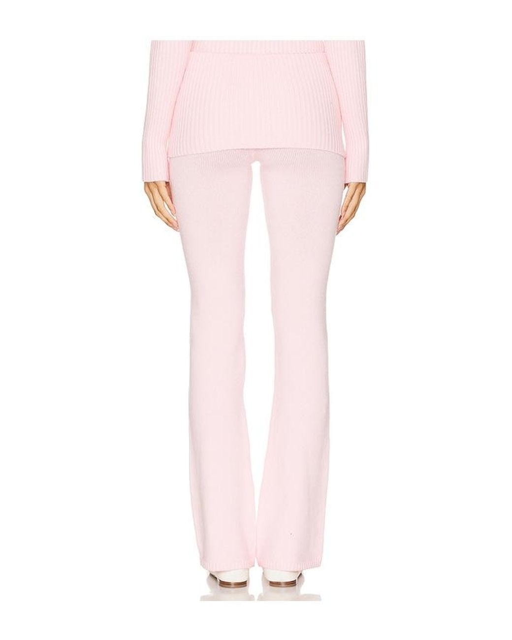 Frankie's Bikinis Pink Aimee Cloud Knit Pant