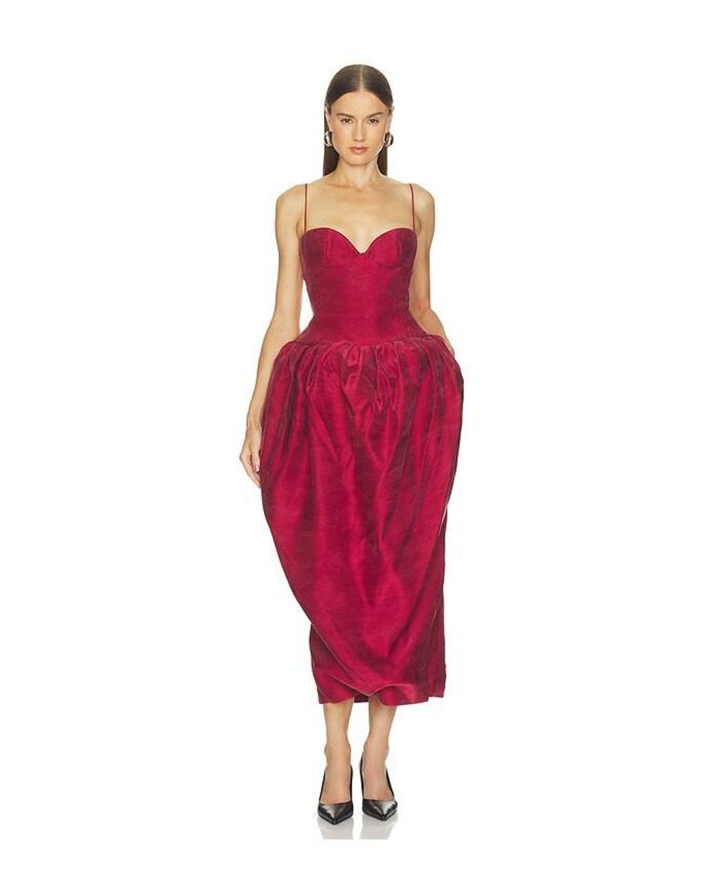 Magda Butrym Red Tank Midi Dress
