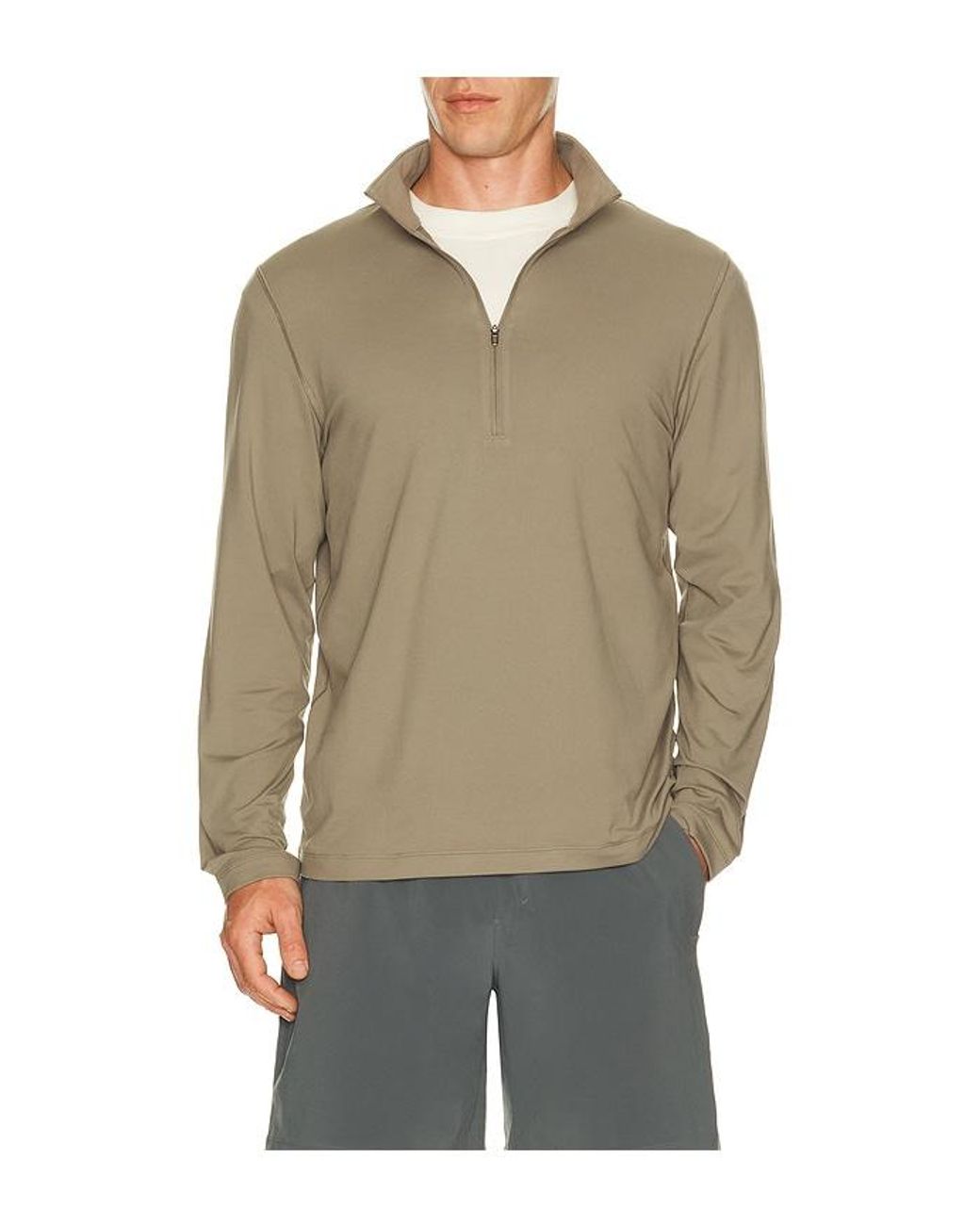 lululemon athletica Multicolor Soft Jersey Half Zip Sweater for men
