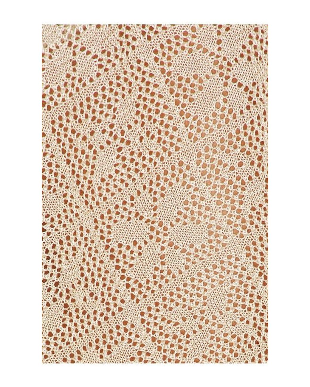 Tiger Mist Natural Fern Crochet Poncho