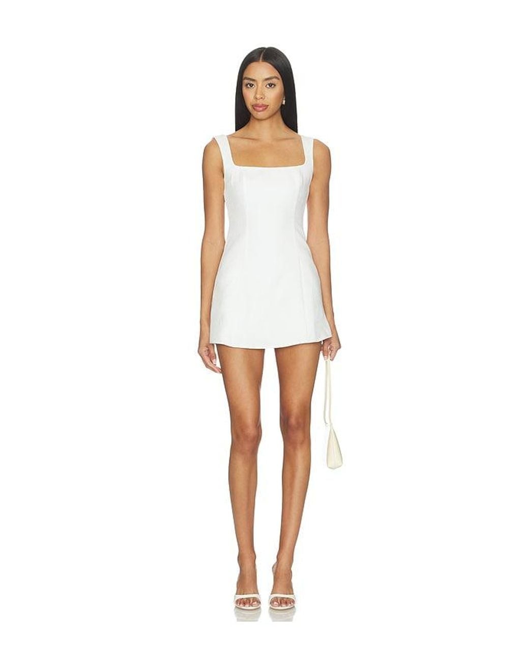 MORE TO COME White Oriana Mini Dress
