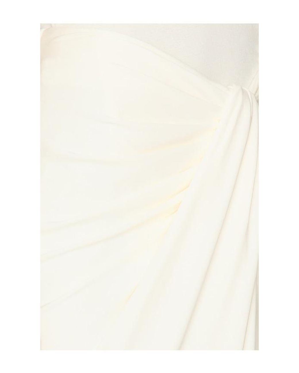 SNDY'S White Cantarios Jersey Maxi Skirt