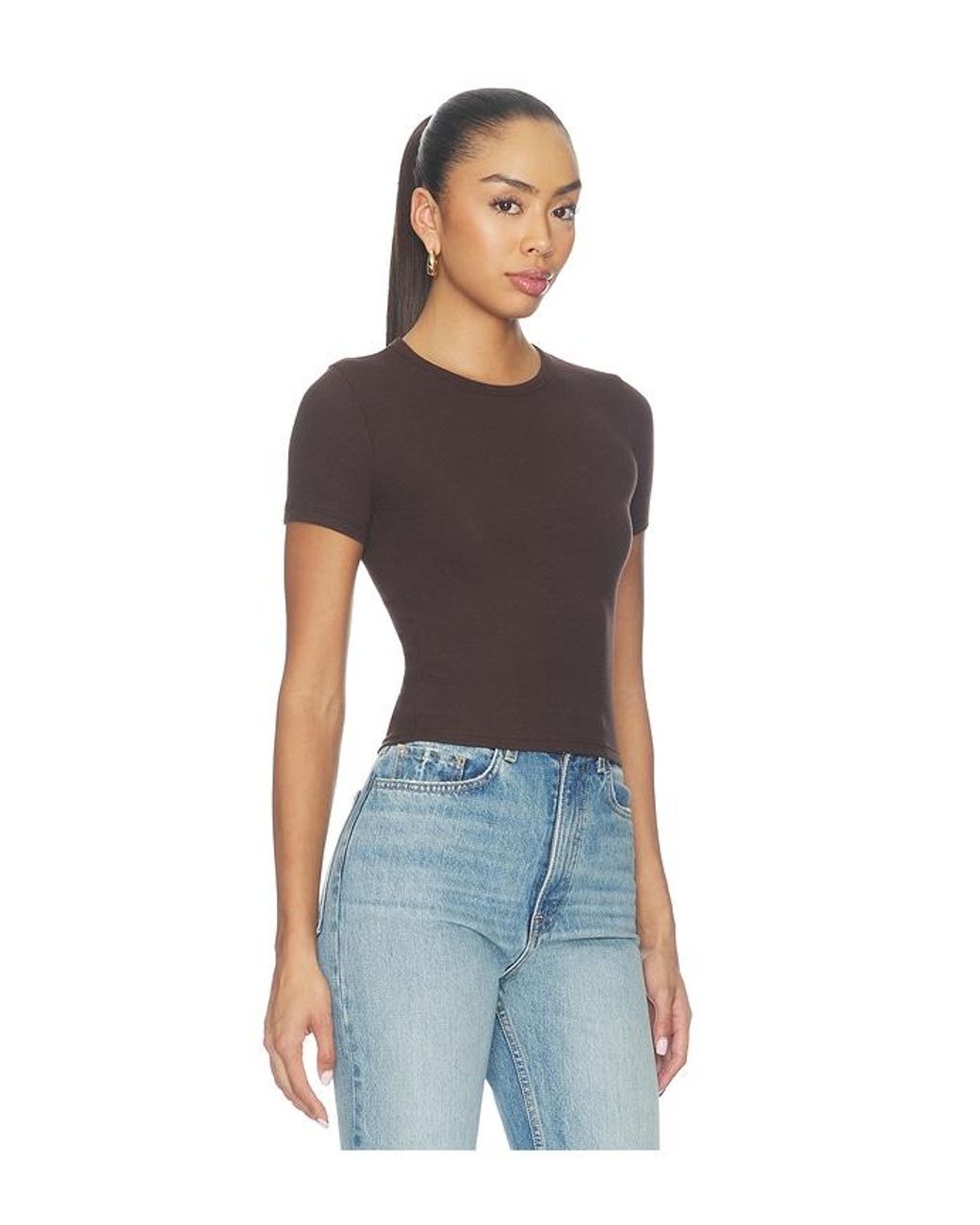 WAO Blue Rib Baby Tee