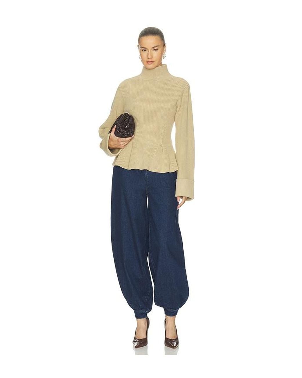 ALIGNE Blue Meryl Balloon Jean