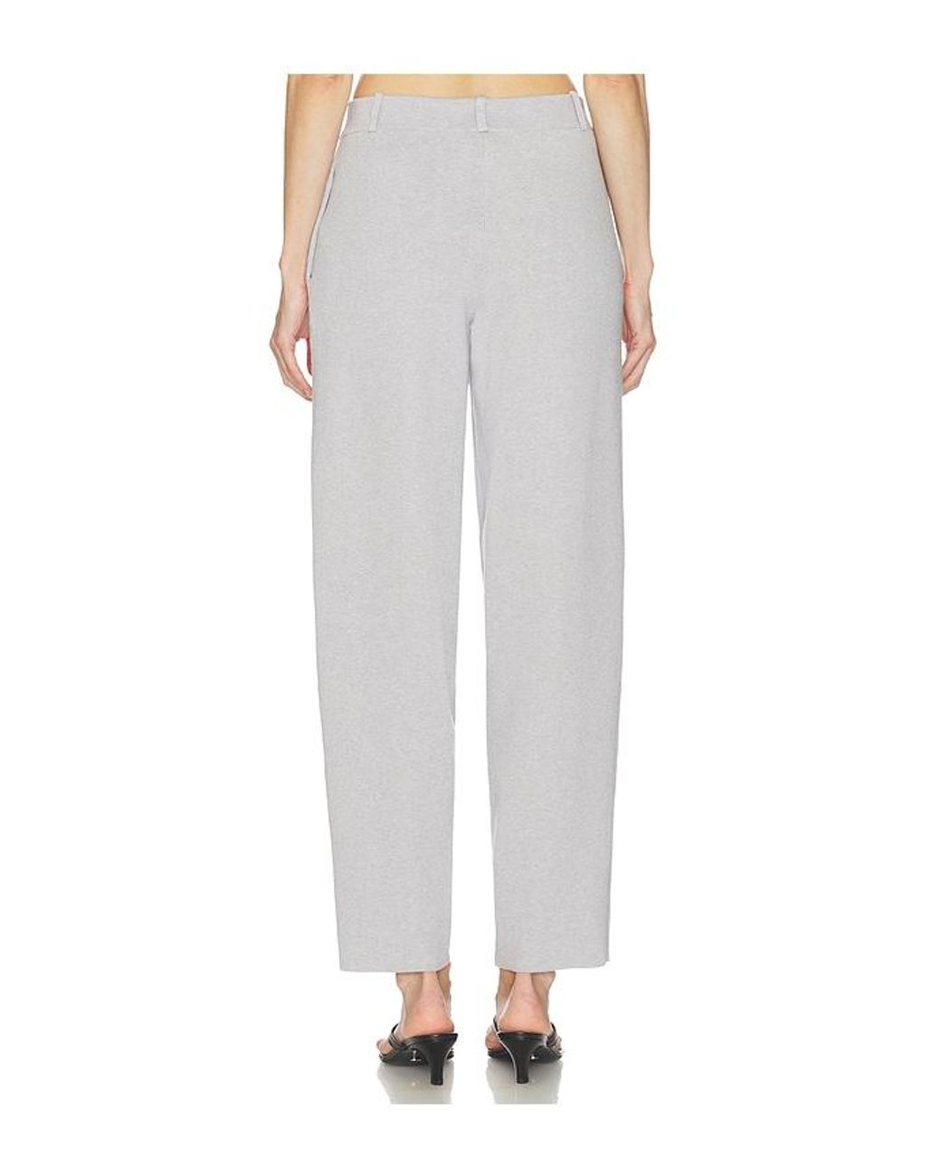 SRG White Marielle Knit Tapered Pant