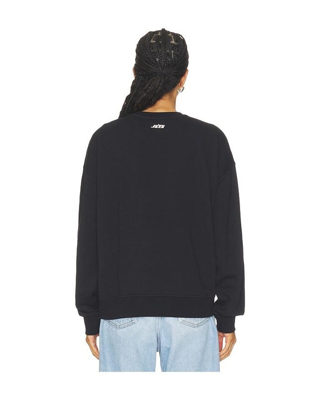 Terez Black New York Jets Marquee Crew Sweatshirt