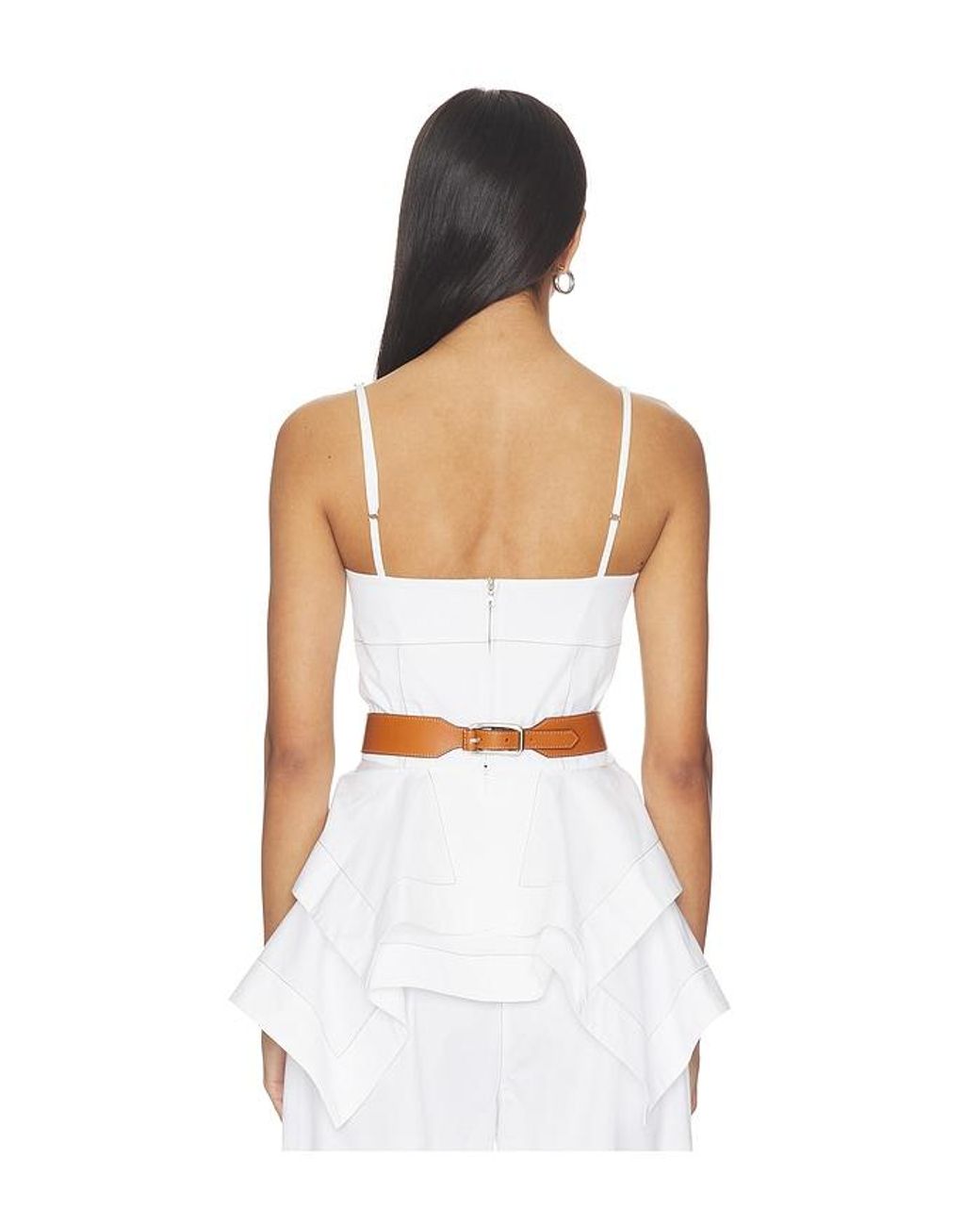 Amir Taghi White Alyson Top