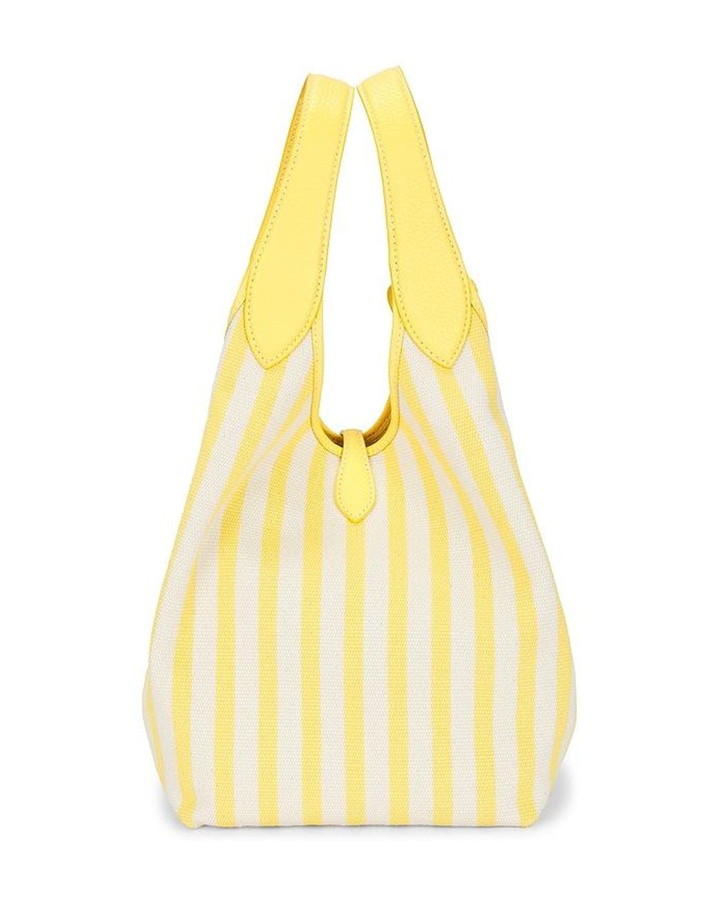 Polo Ralph Lauren Yellow Stripe Polo Canvas Medium Tote