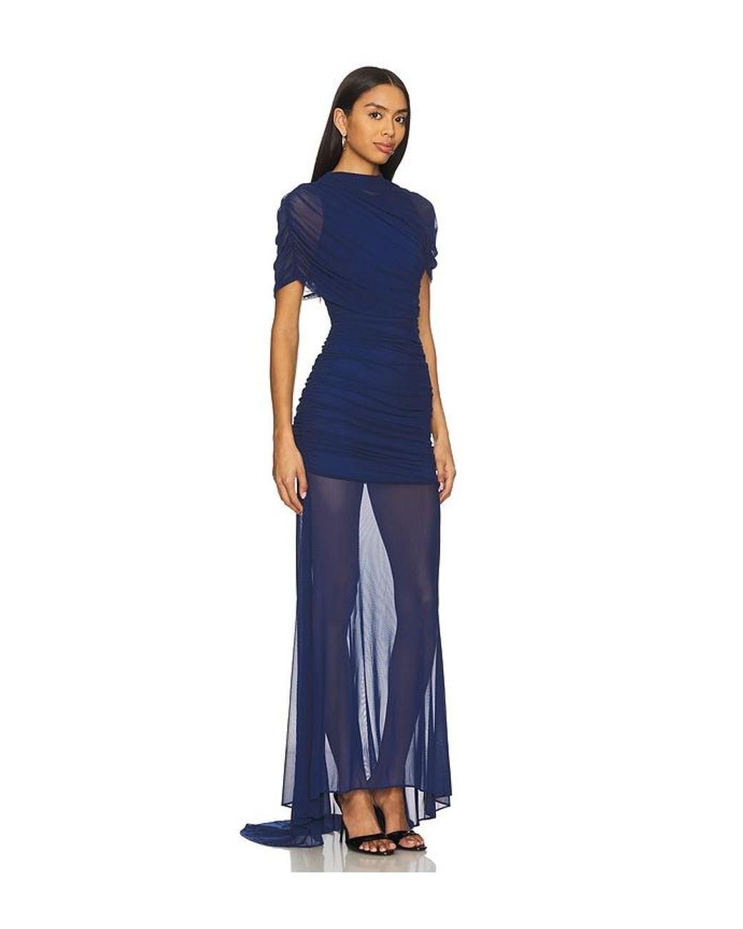 Amanda Uprichard Blue Evianna Gown