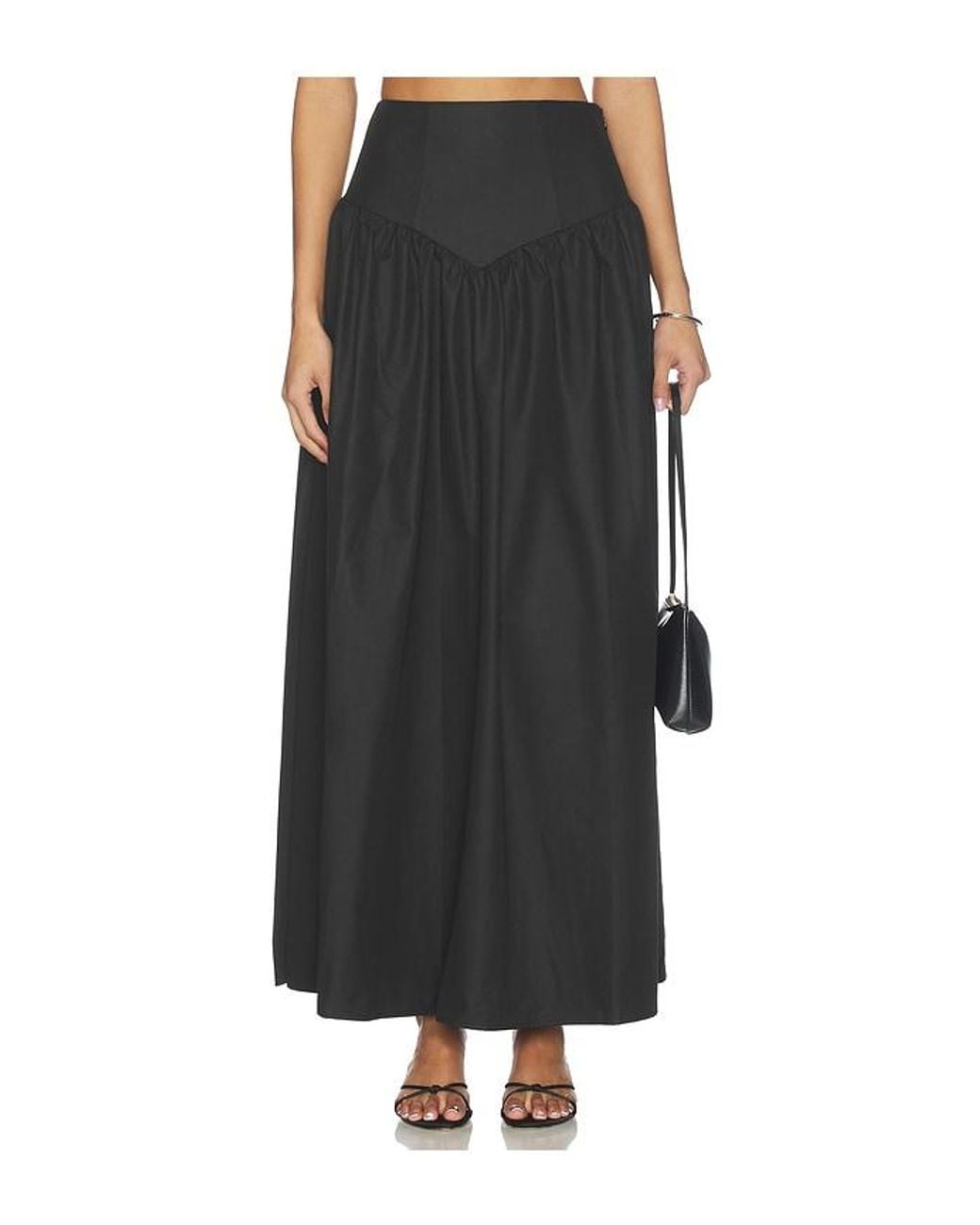 MORE TO COME Black Amaya Maxi Skirt