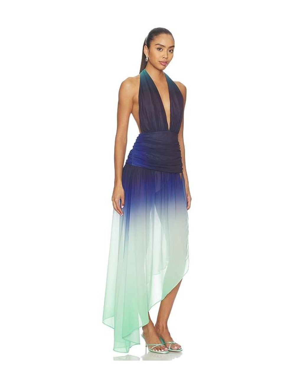 Nbd Blue Sargun Maxi Dress
